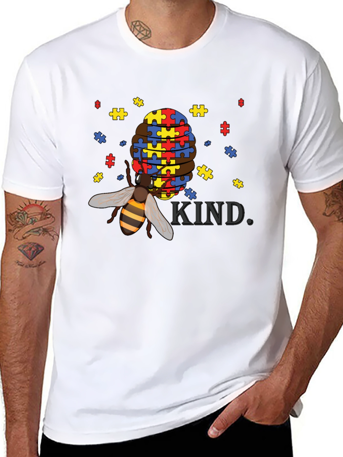 Bee Kind Autism Awareness T-Shirt