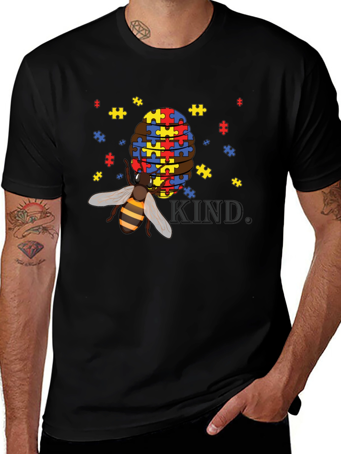 Bee Kind Autism Awareness T-Shirt
