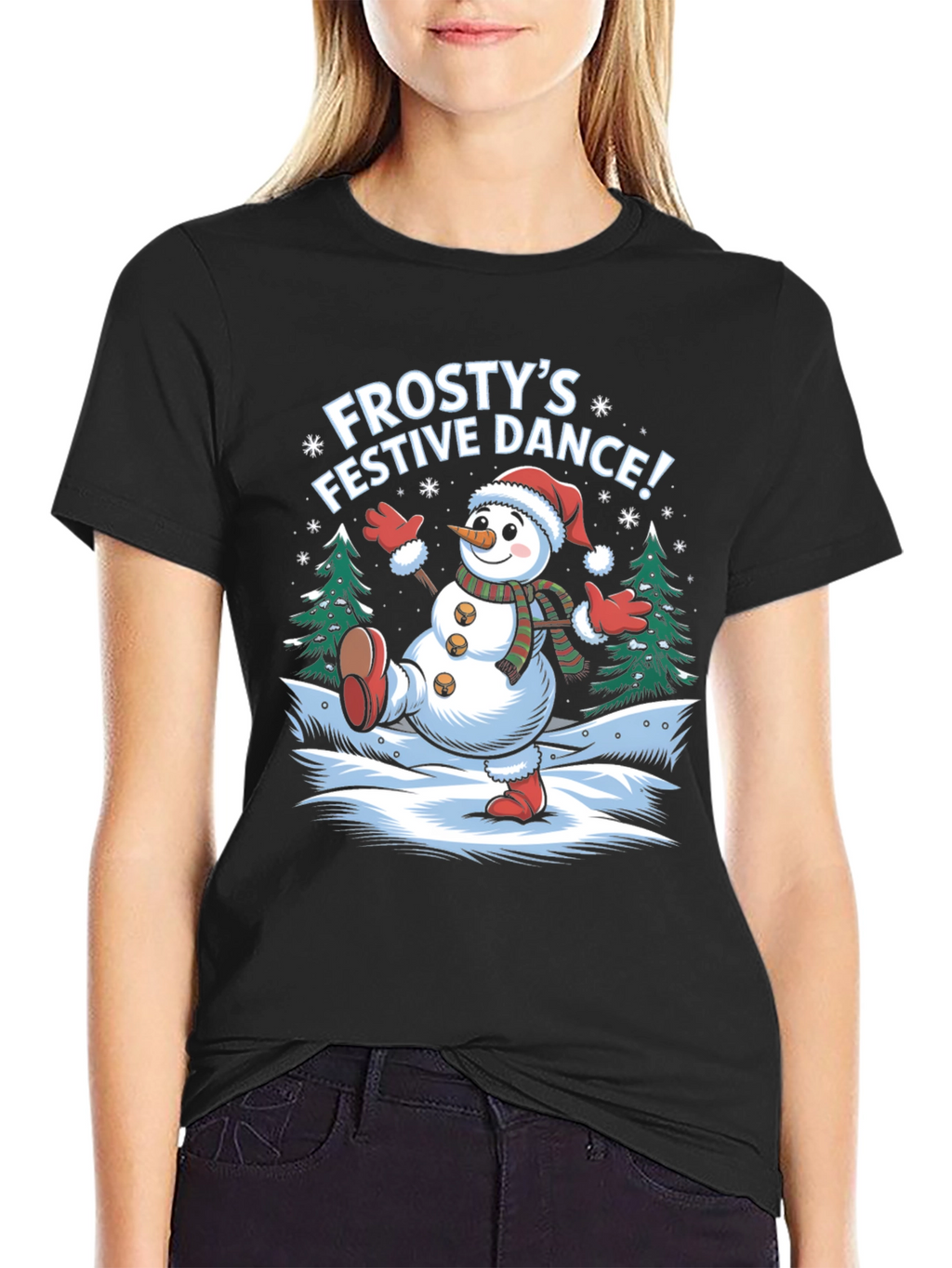 Festive Frostys Dance Graphic Tee
