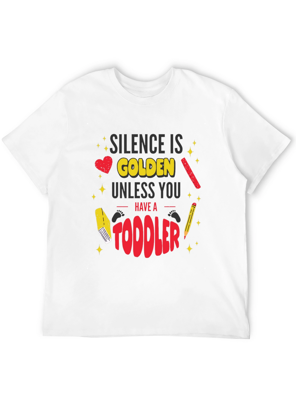 Silence is Golden Toddler Graphic T-Shirt