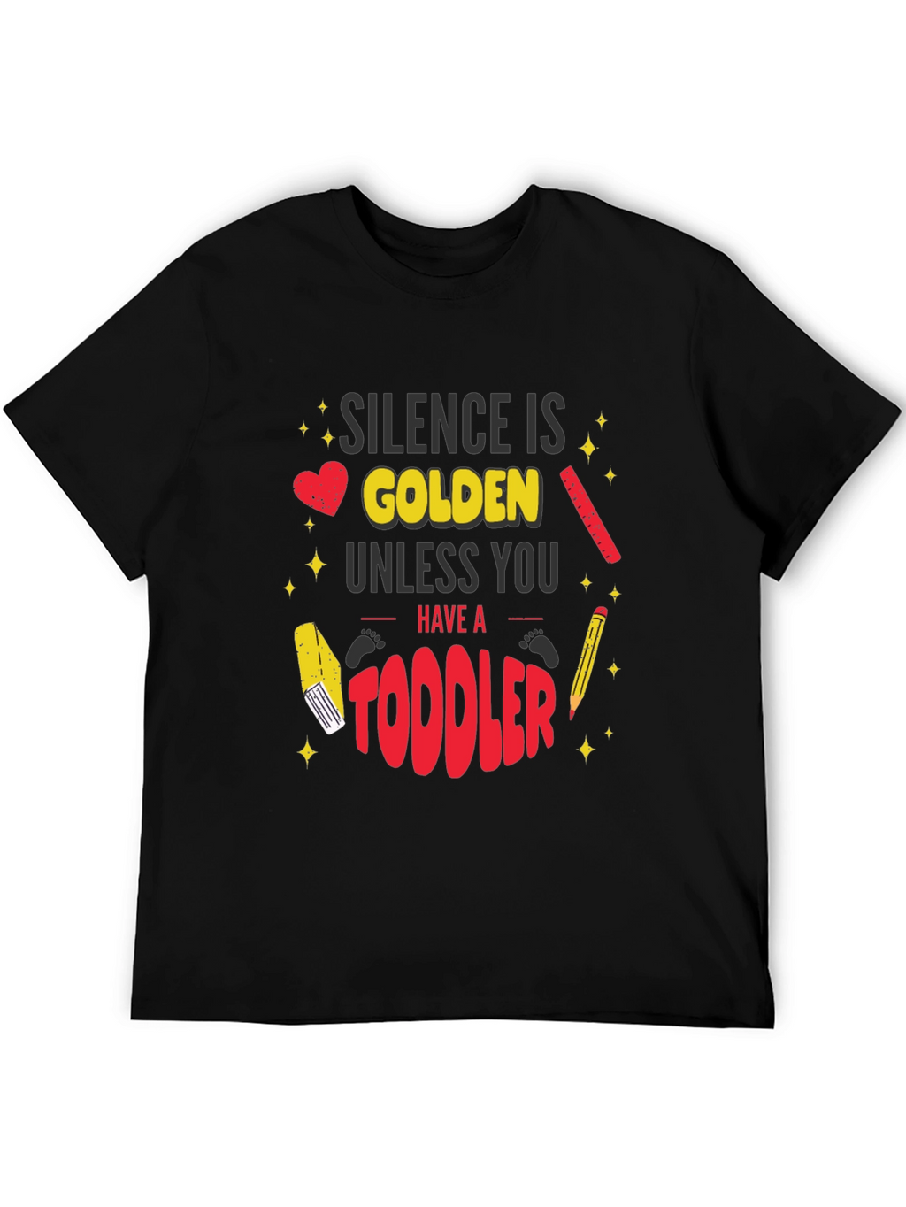 Silence is Golden Toddler Graphic T-Shirt