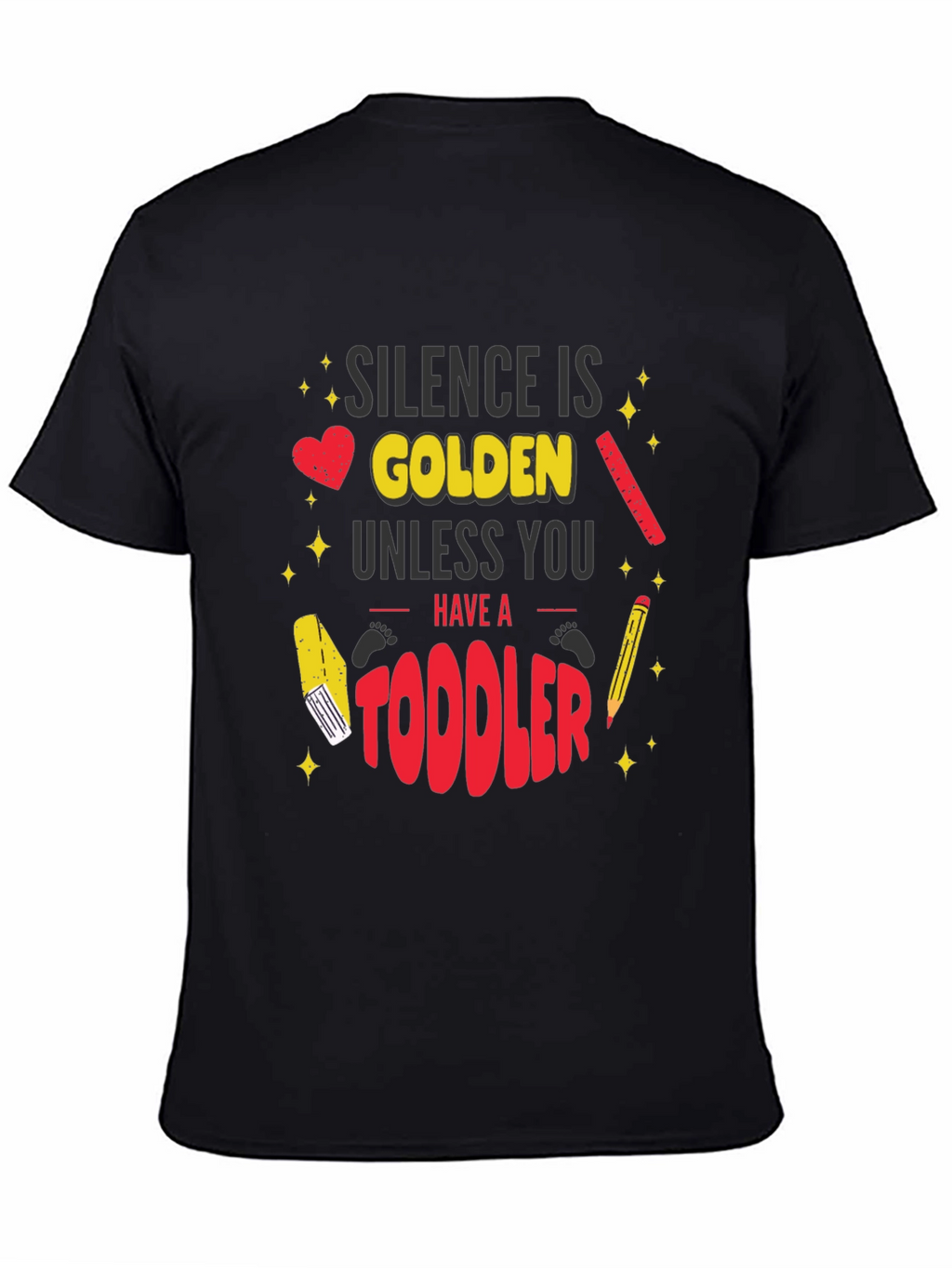 Silence is Golden Toddler Graphic T-Shirt