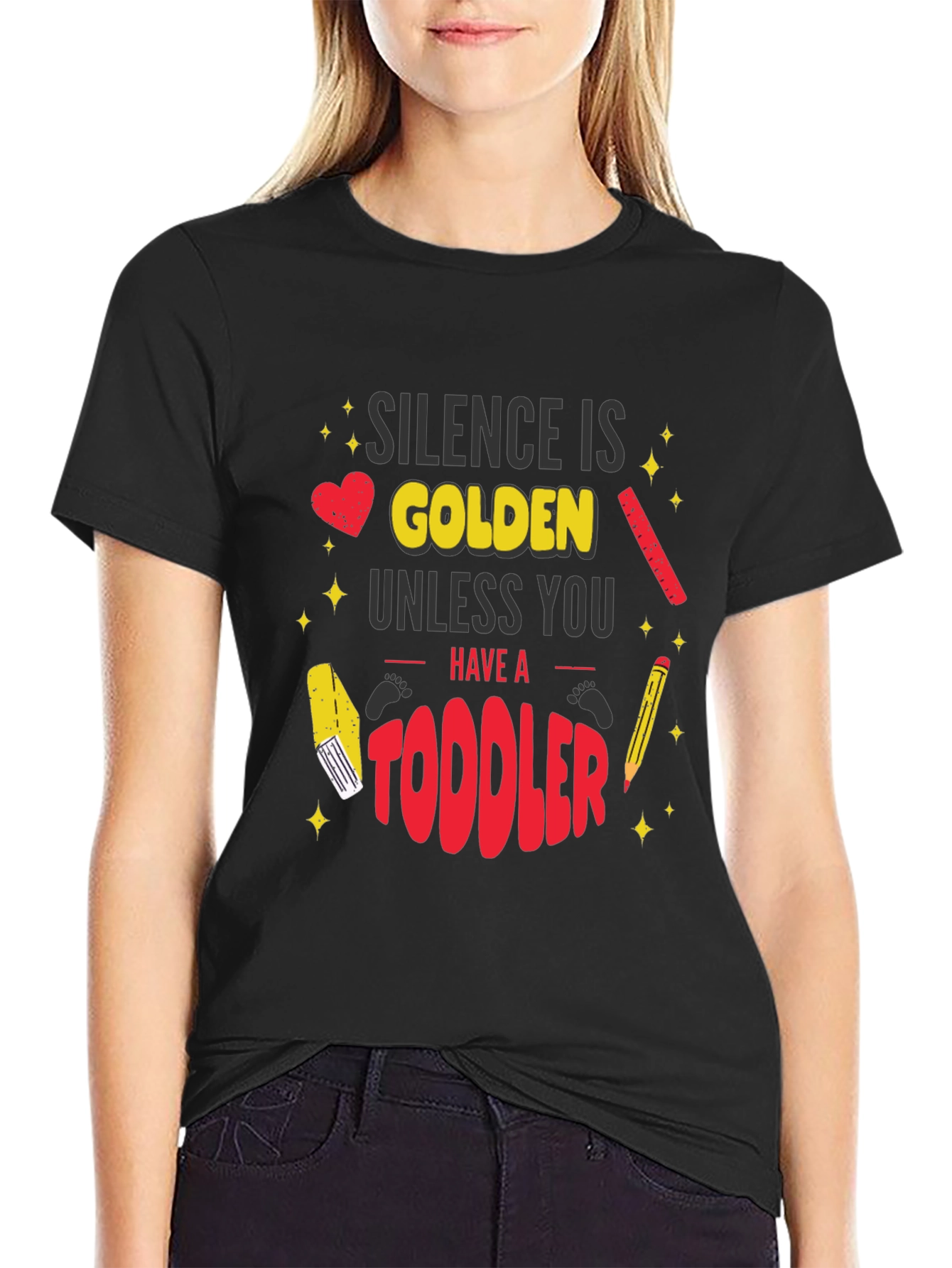 Silence is Golden Toddler Graphic T-Shirt