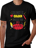 Silence is Golden Toddler Graphic T-Shirt