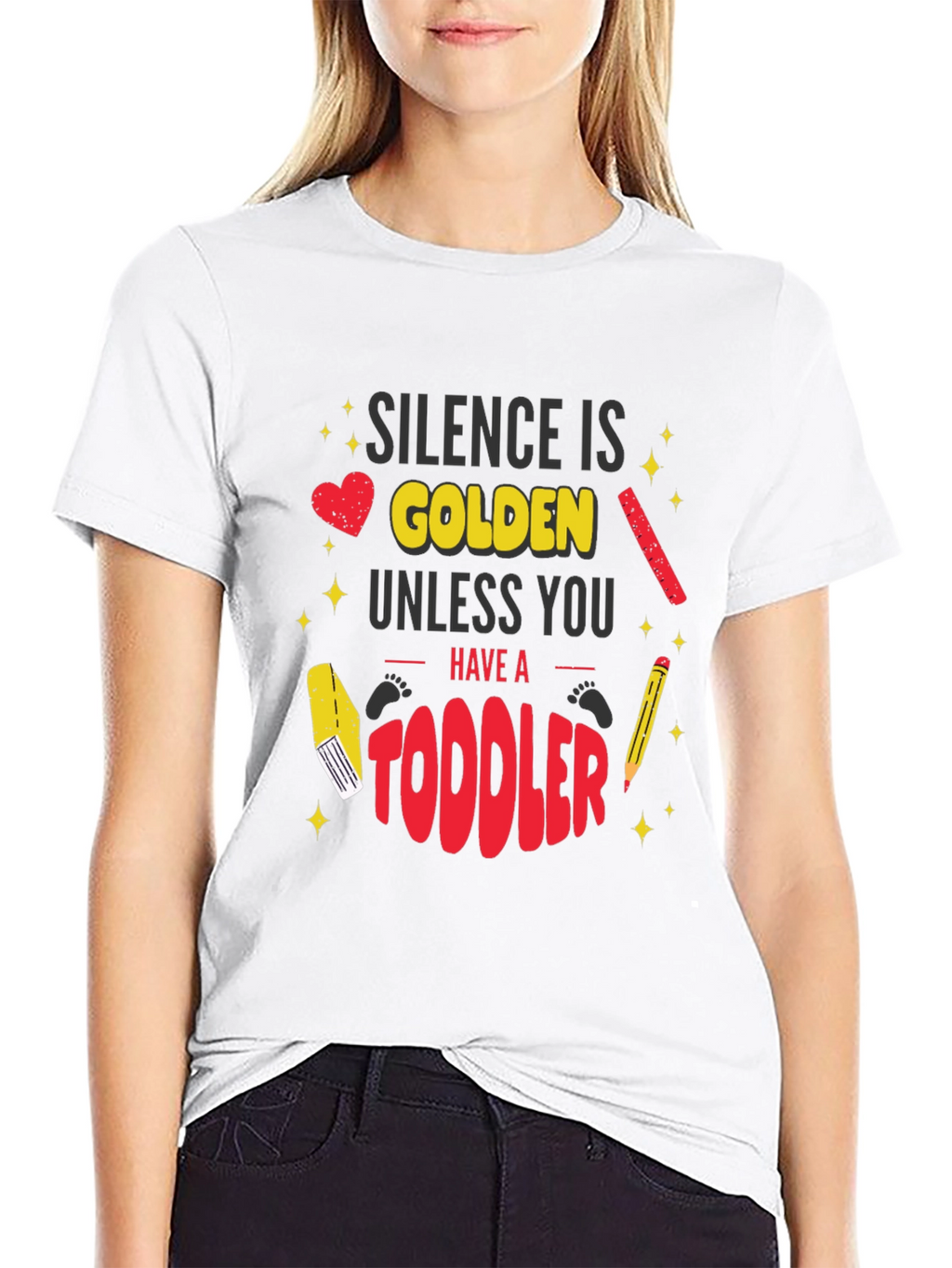 Silence is Golden Toddler Graphic T-Shirt