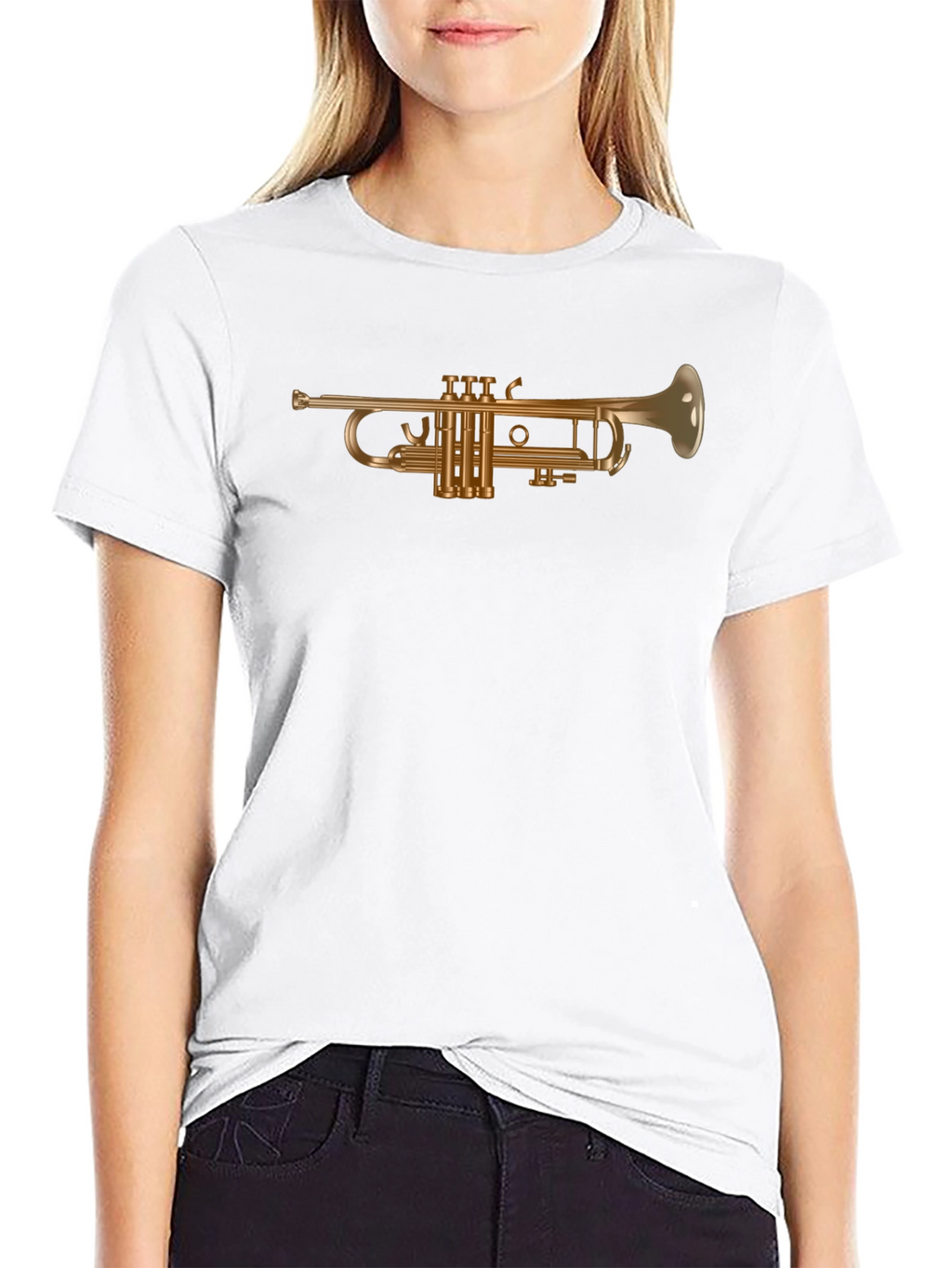 Trumpet Graphic Tee - Music Lovers T-Shirt