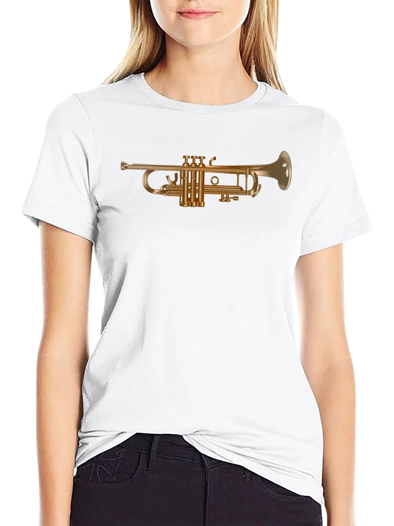 Trumpet Graphic Tee - Music Lovers T-Shirt