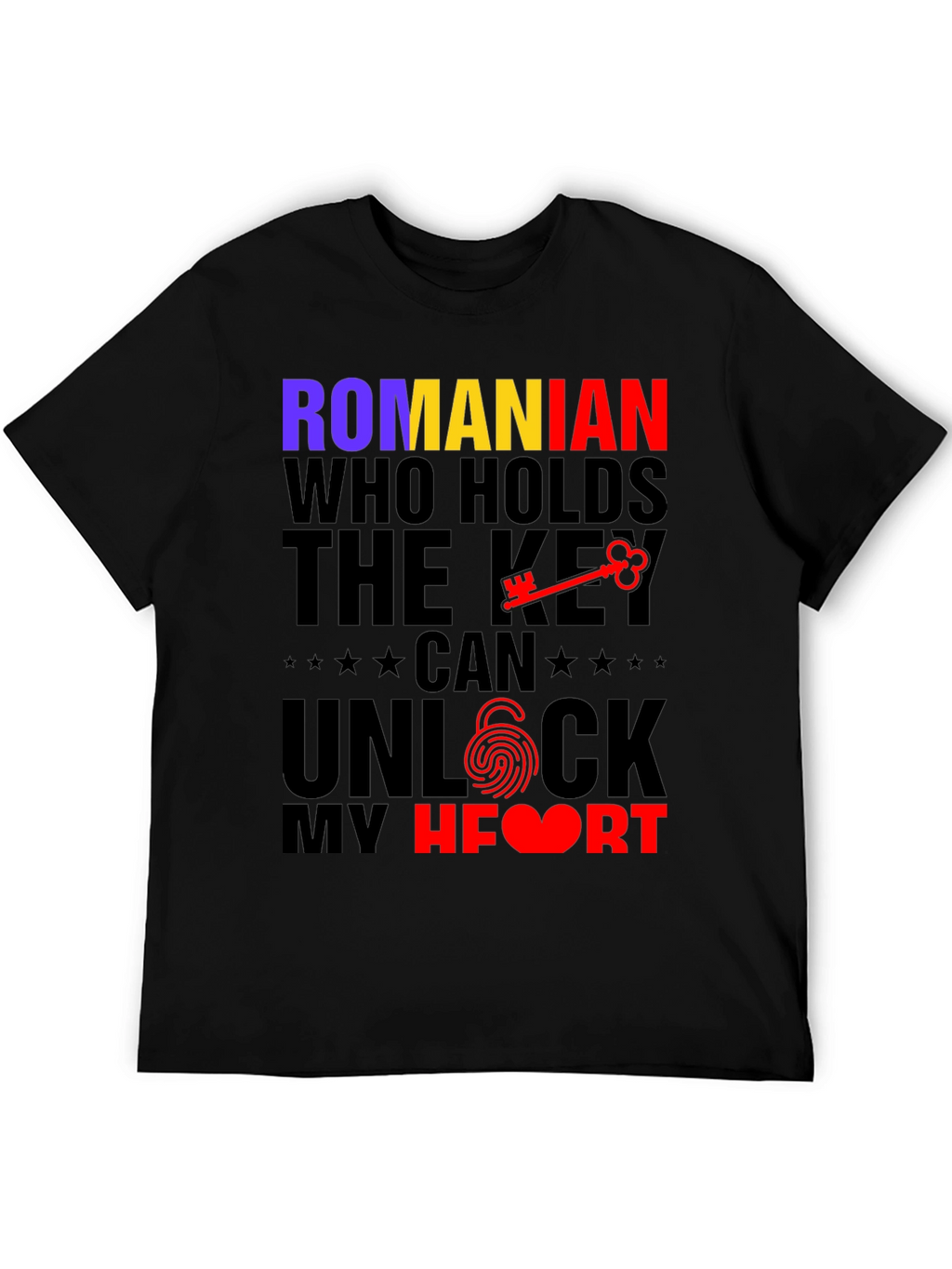 Romanian Key to My Heart Graphic T-Shirt
