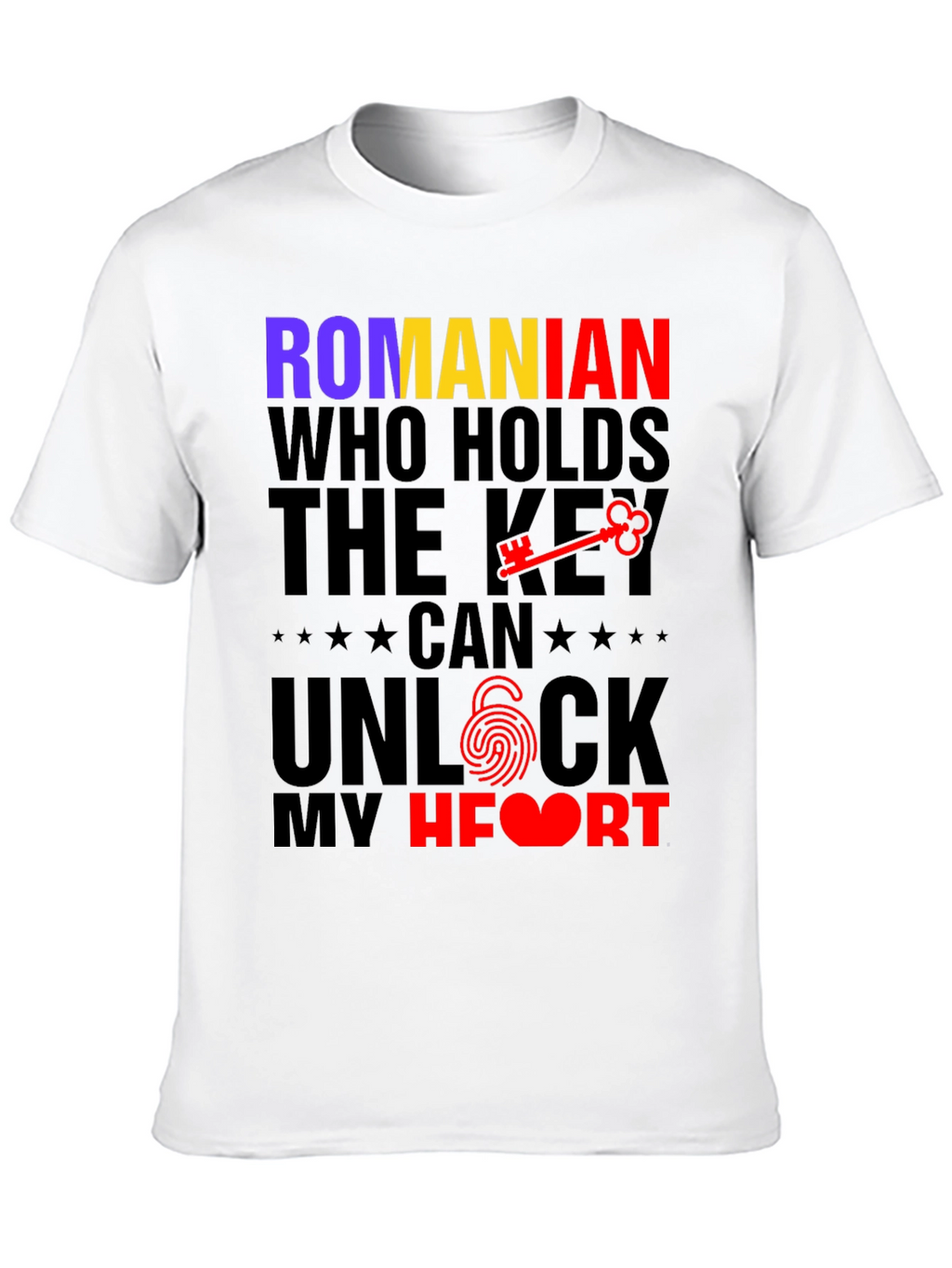 Romanian Key to My Heart Graphic T-Shirt