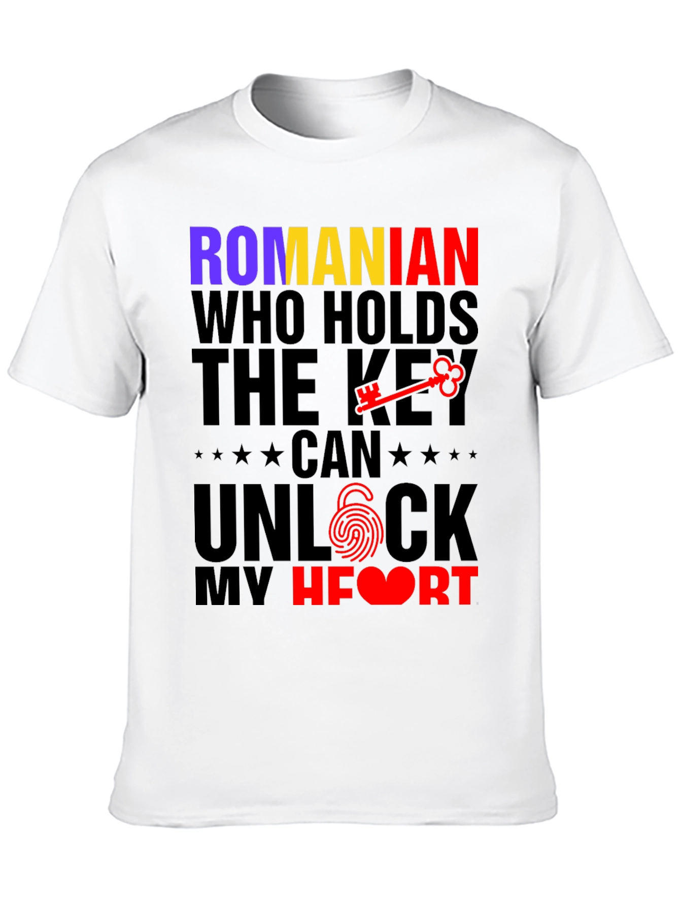 Romanian Key to My Heart Graphic T-Shirt