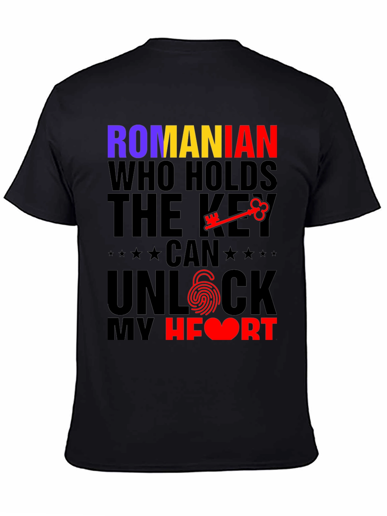 Romanian Key to My Heart Graphic T-Shirt