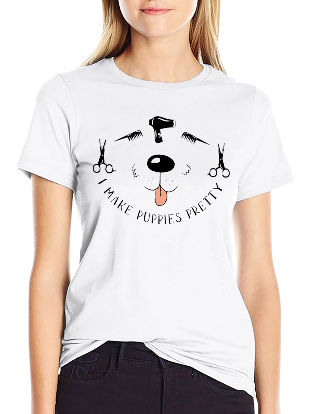 Puppy Groomer T-Shirt - I Make Puppies Pretty