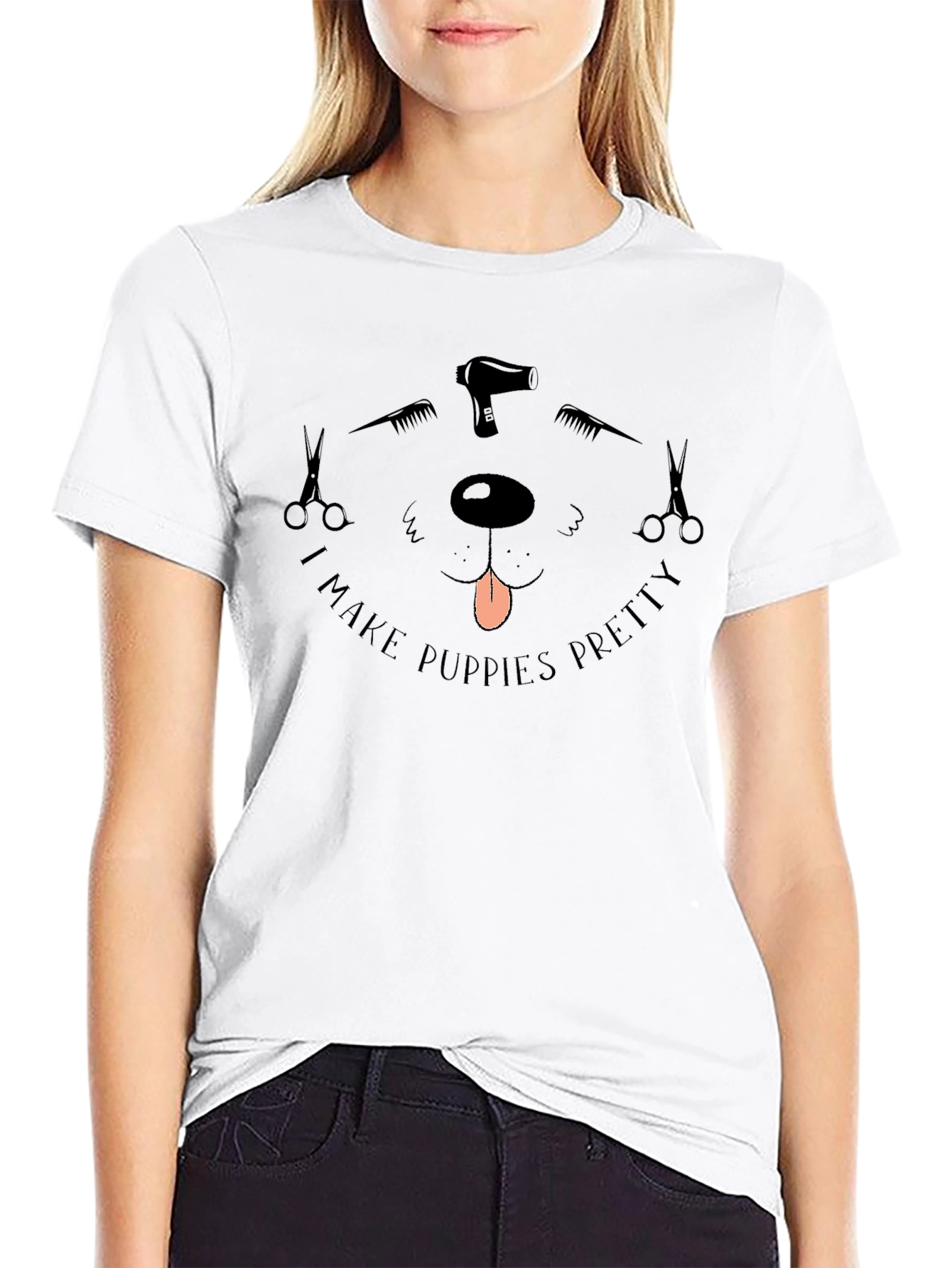 Puppy Groomer T-Shirt - I Make Puppies Pretty