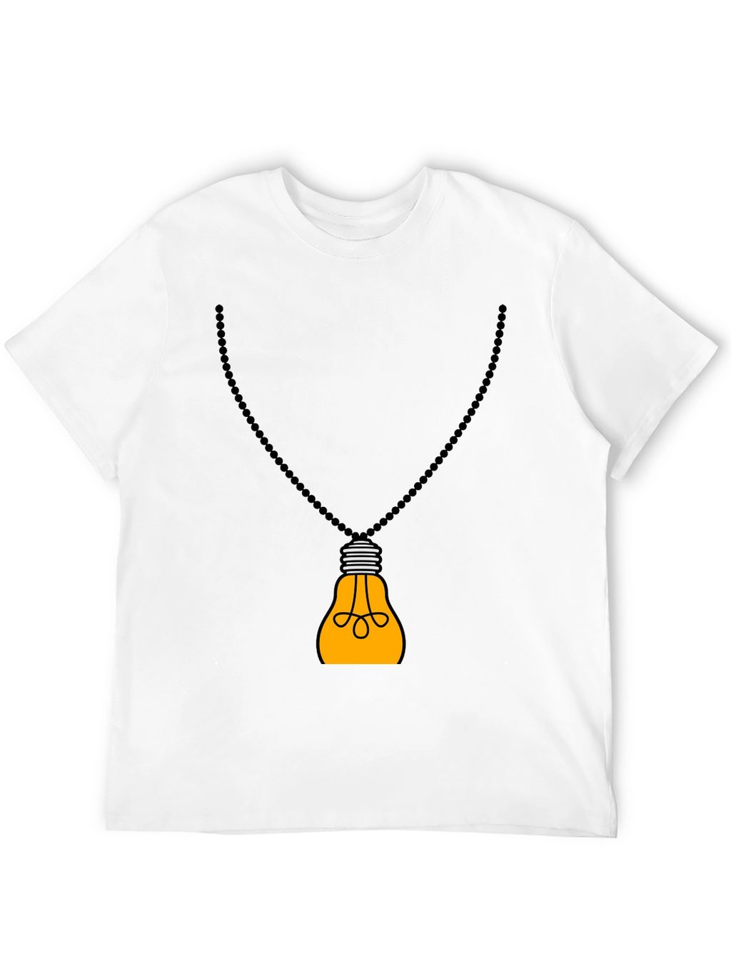 Idea Bulb Pendant Black T-Shirt