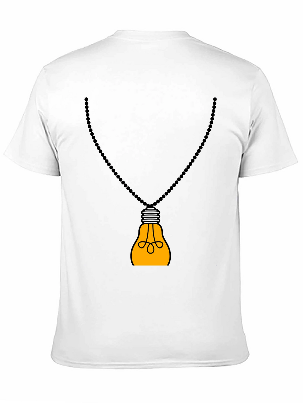 Idea Bulb Pendant Black T-Shirt