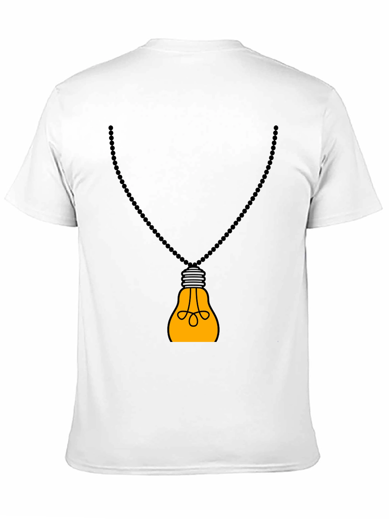 Idea Bulb Pendant Black T-Shirt