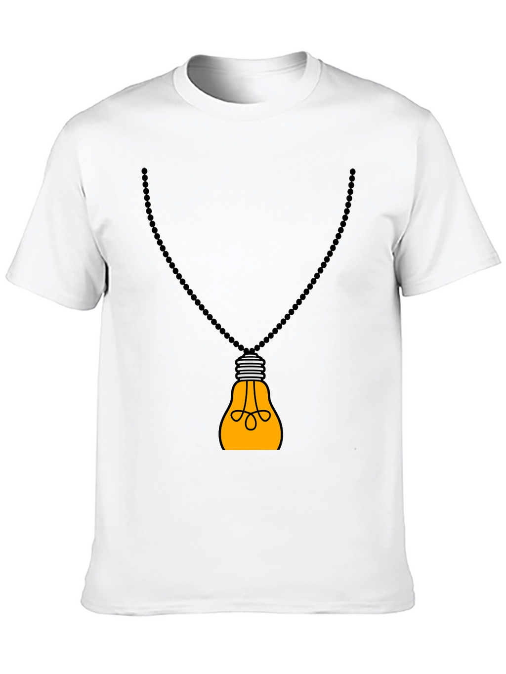 Idea Bulb Pendant Black T-Shirt