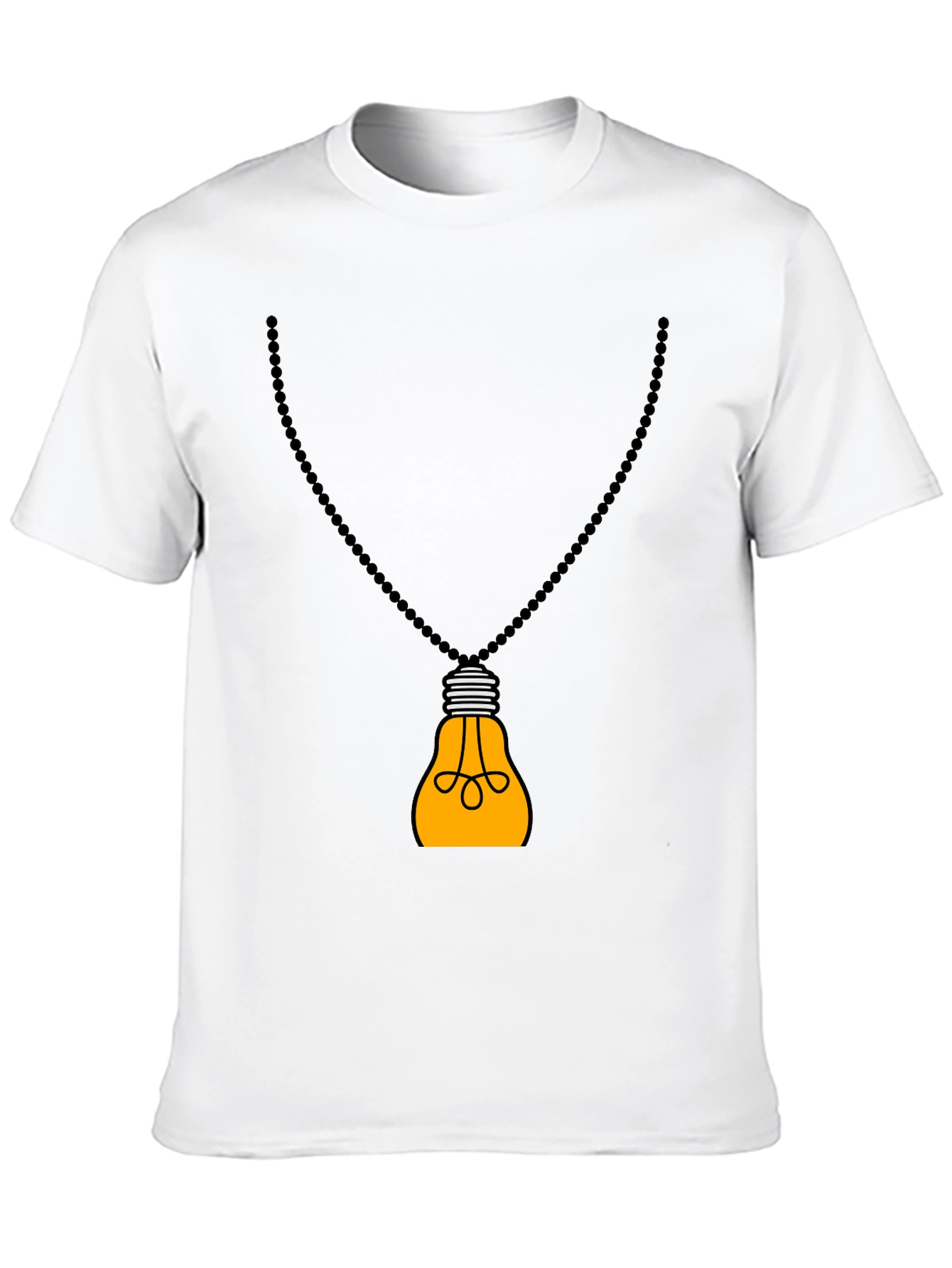 Idea Bulb Pendant Black T-Shirt