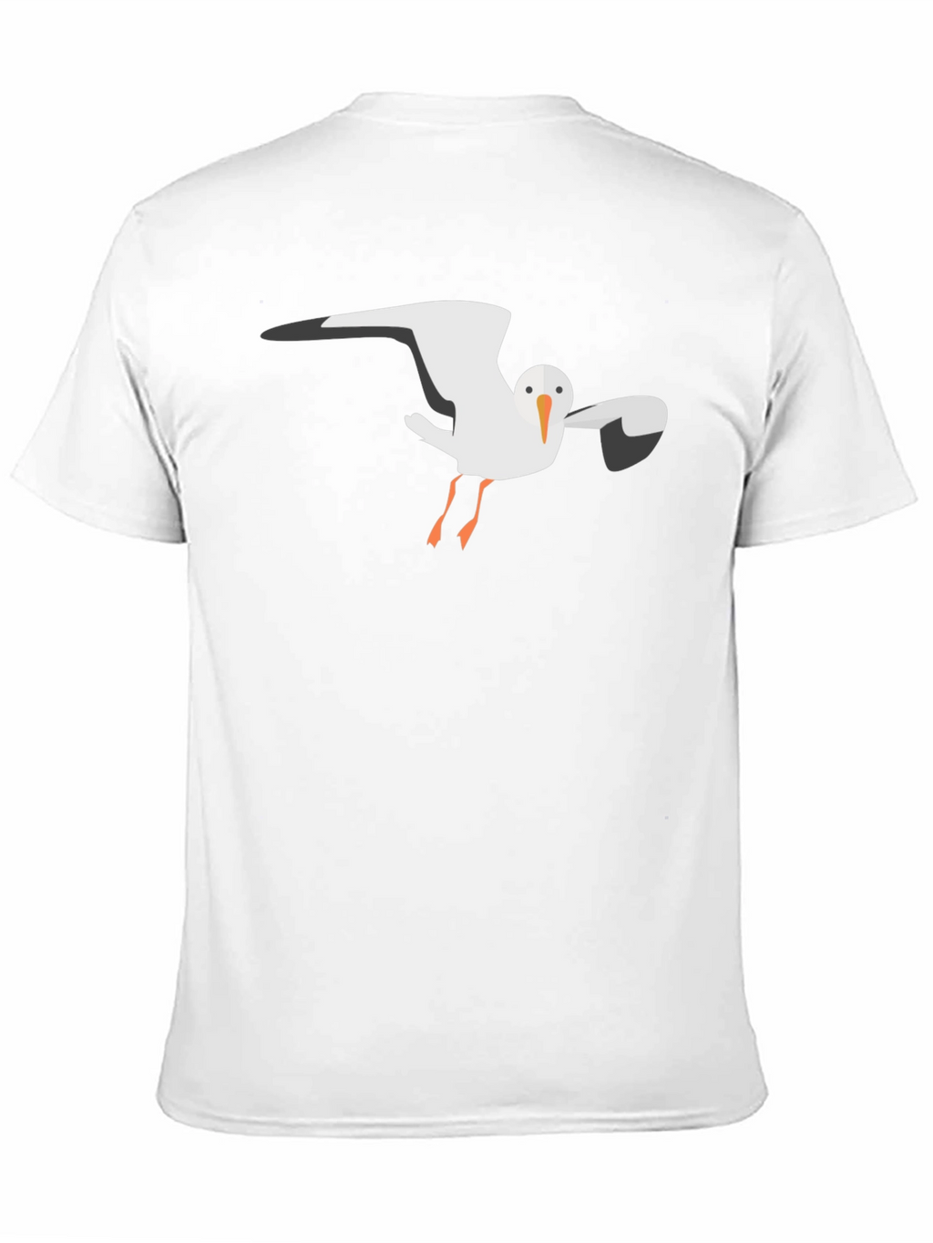 Seagull Graphic Tee - Black Casual T-Shirt