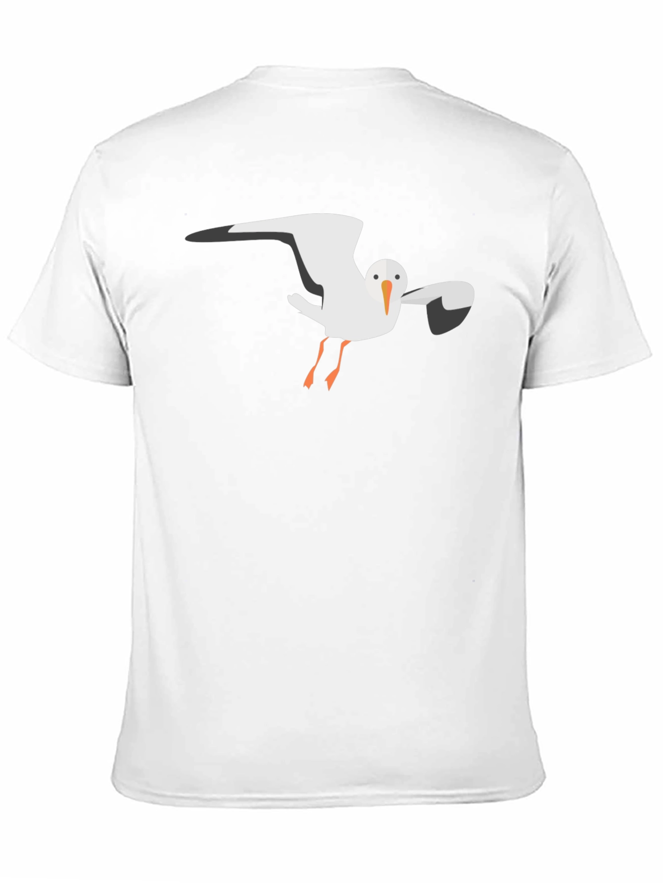 Seagull Graphic Tee - Black Casual T-Shirt