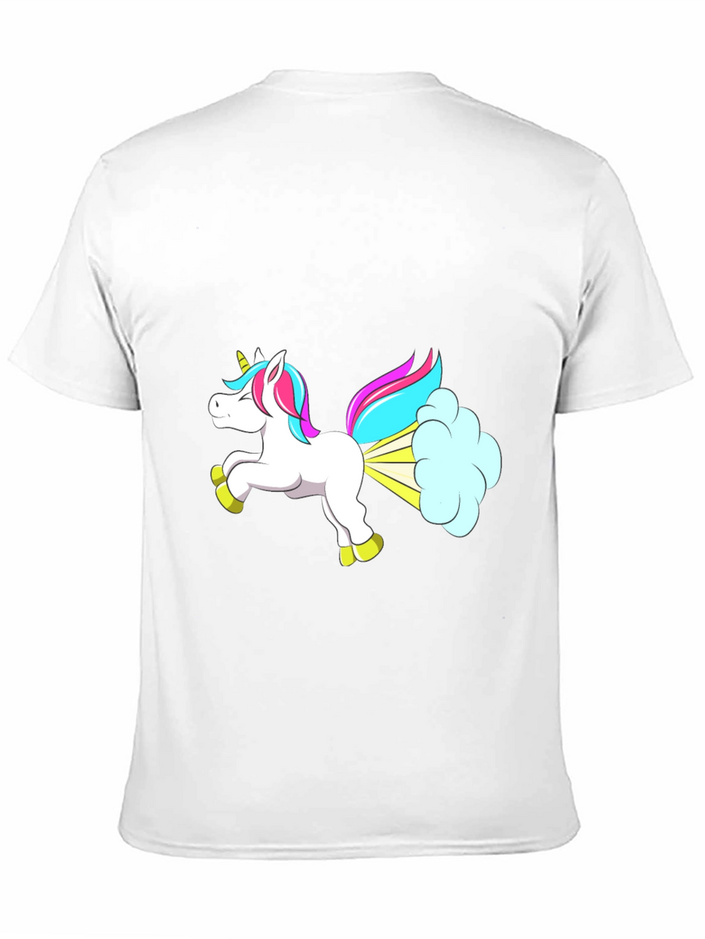 Funny Unicorn Farting Graphic T-Shirt