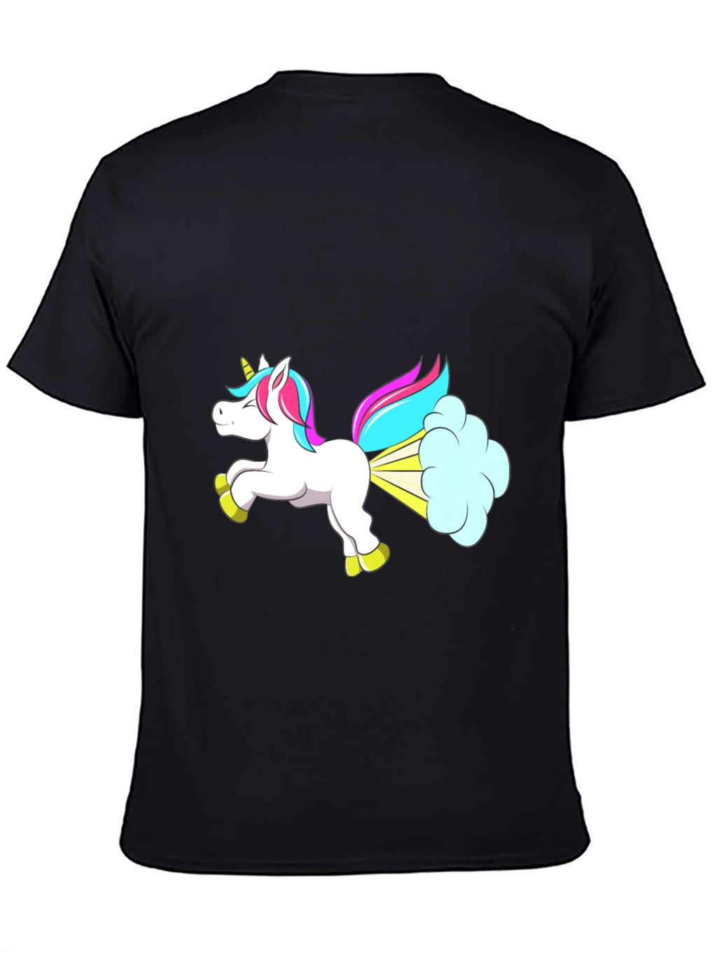Funny Unicorn Farting Graphic T-Shirt