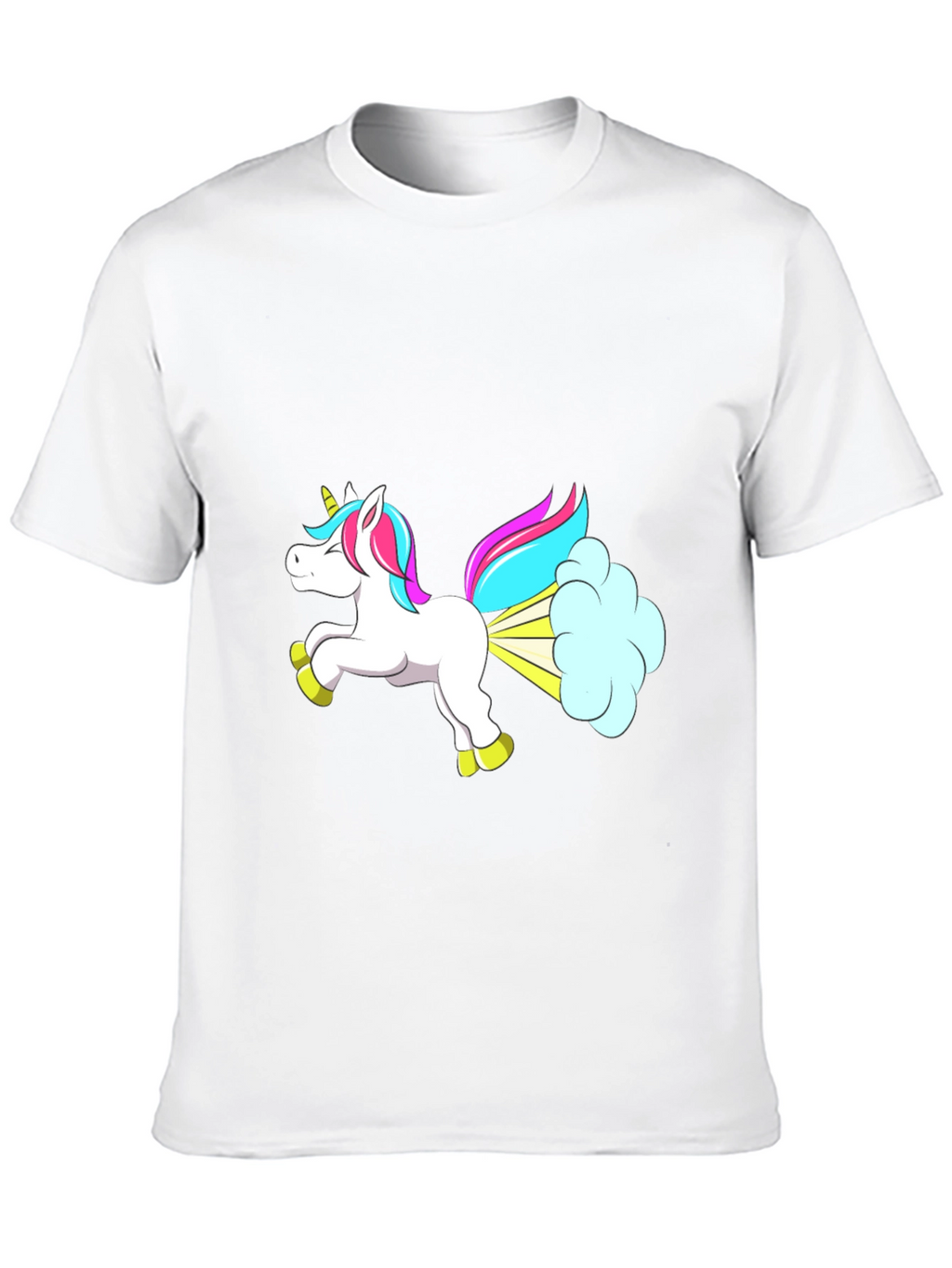 Funny Unicorn Farting Graphic T-Shirt