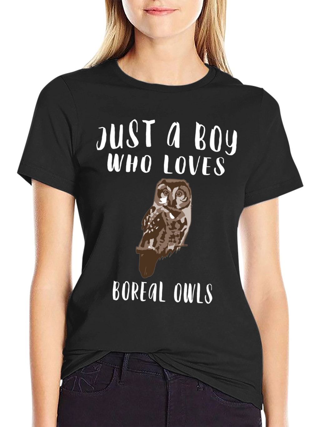 Just A Boy Who Loves Boreal Owls T-Shirt