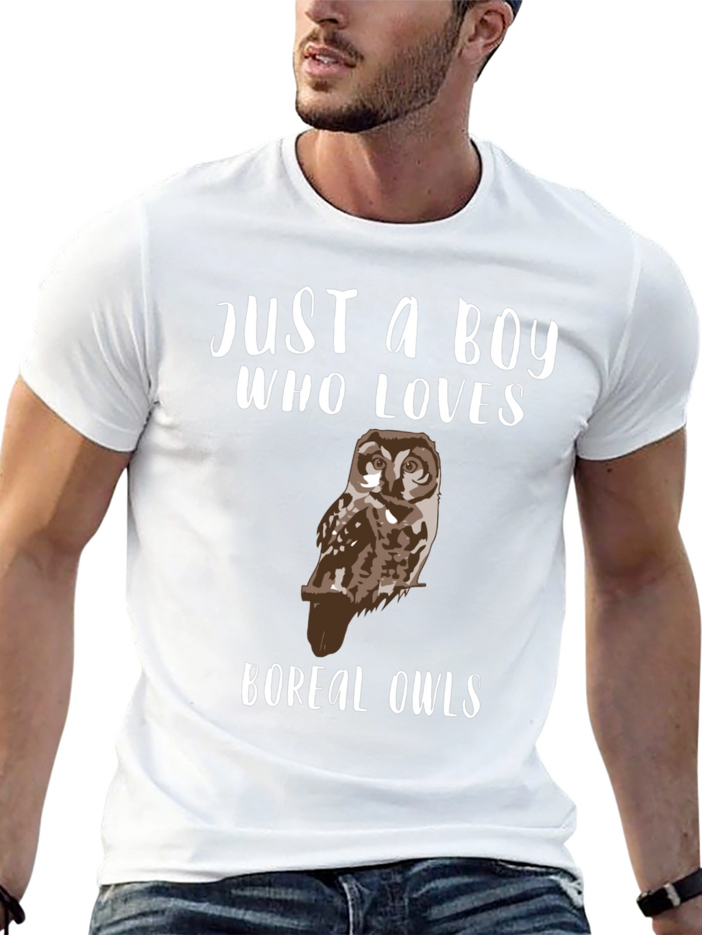 Just A Boy Who Loves Boreal Owls T-Shirt