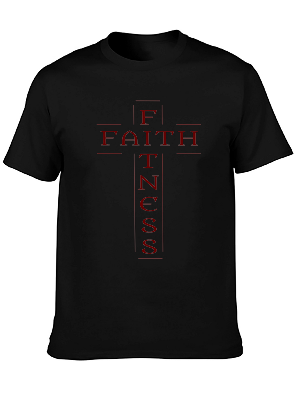 Faith Fitness Graphic Tee - Christian Workout Shirt
