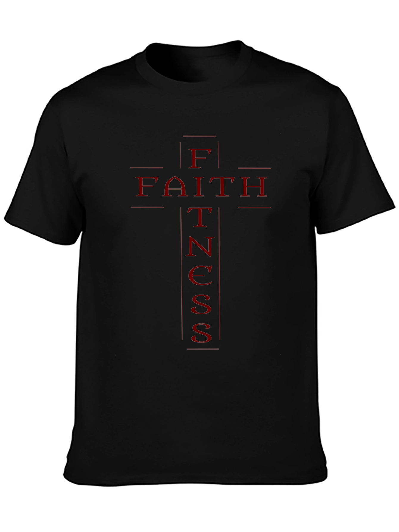 Faith Fitness Graphic Tee - Christian Workout Shirt