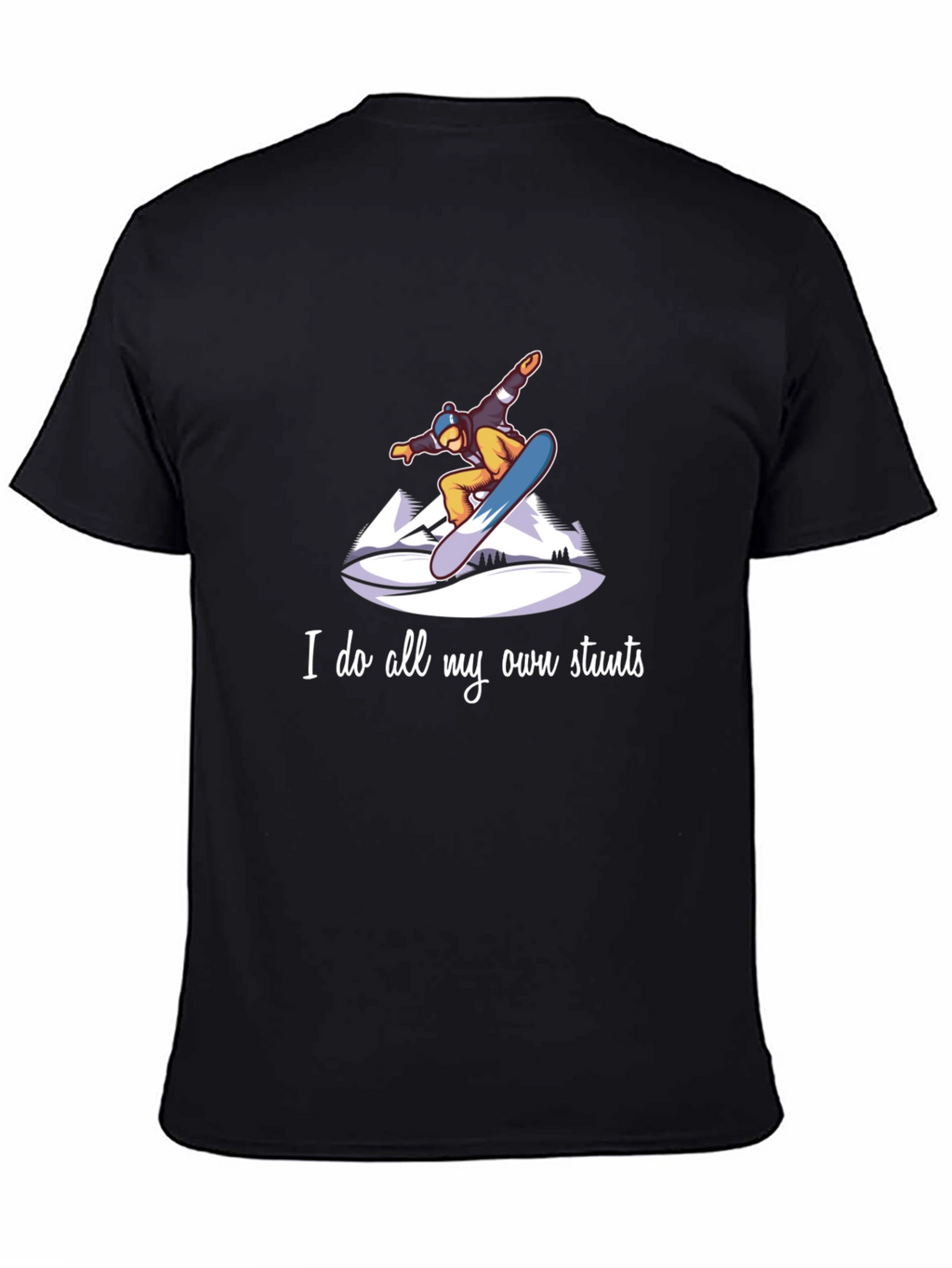 Snowboard Stunts T-Shirt - Unique Graphic Tee