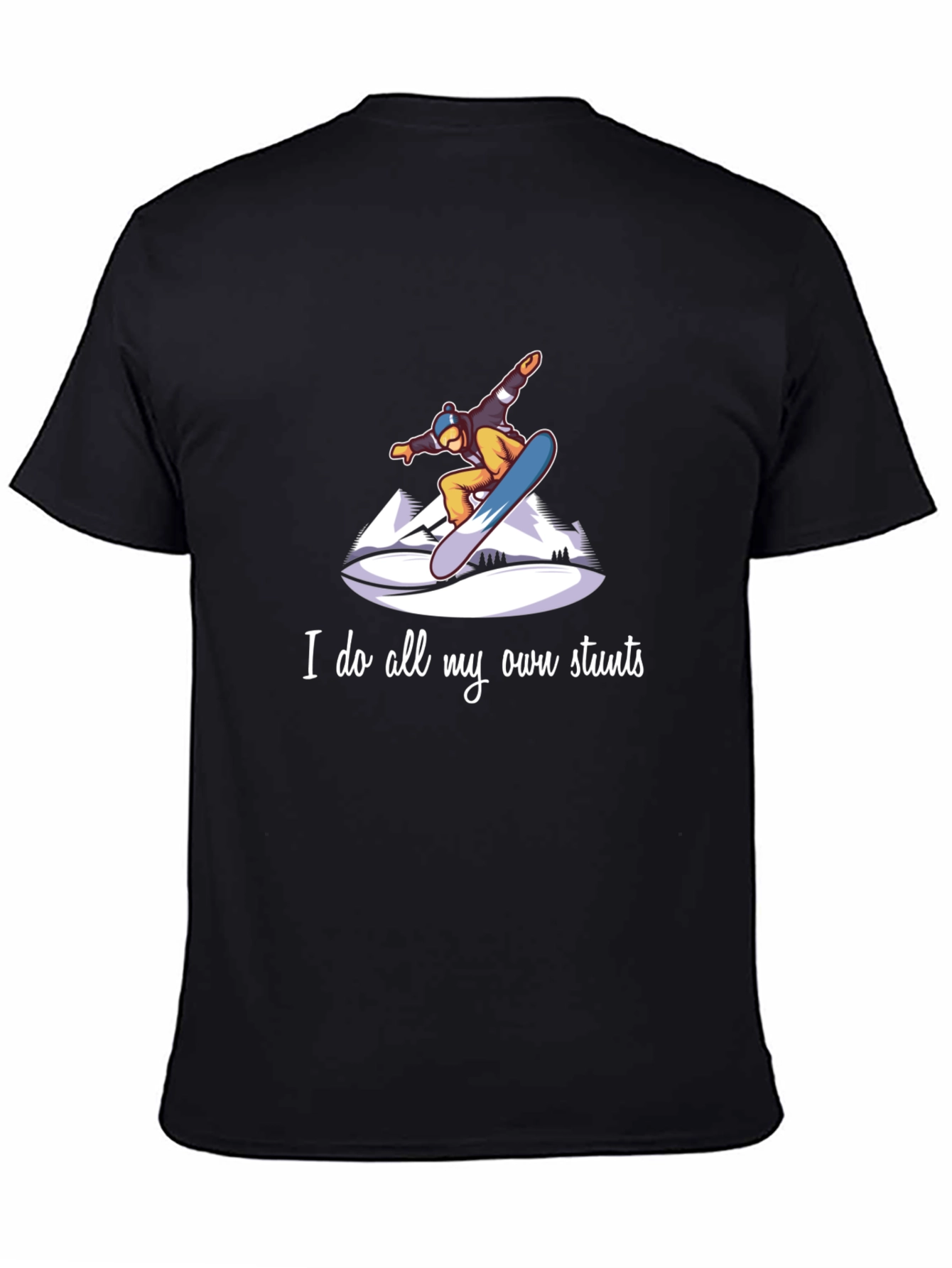 Snowboard Stunts T-Shirt - Unique Graphic Tee