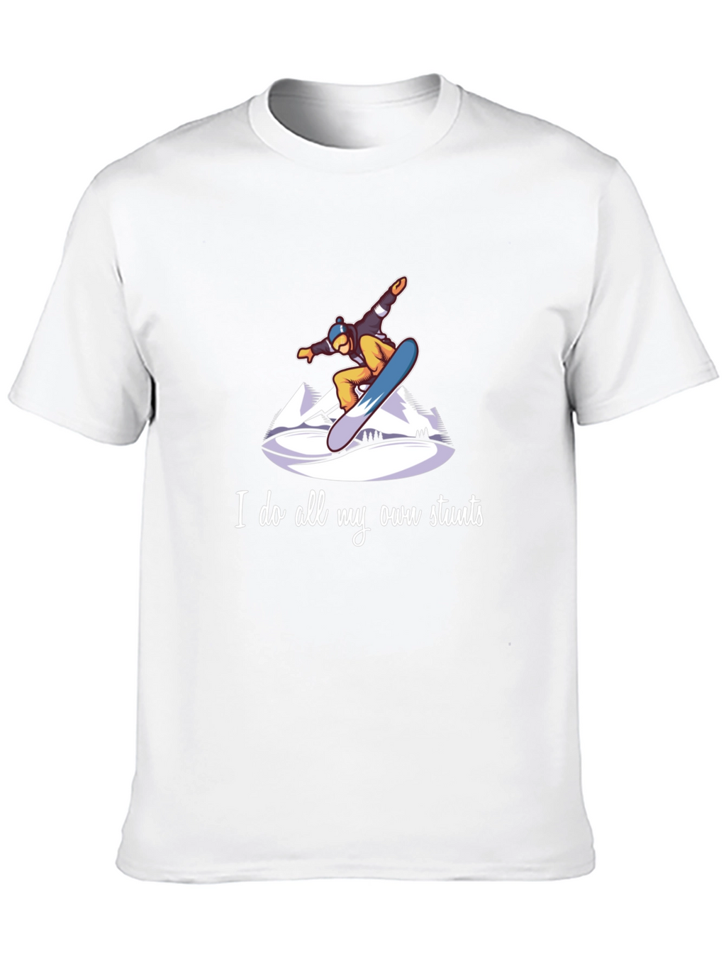Snowboard Stunts T-Shirt - Unique Graphic Tee