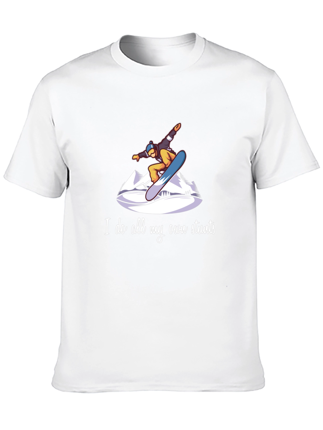 Snowboard Stunts T-Shirt - Unique Graphic Tee