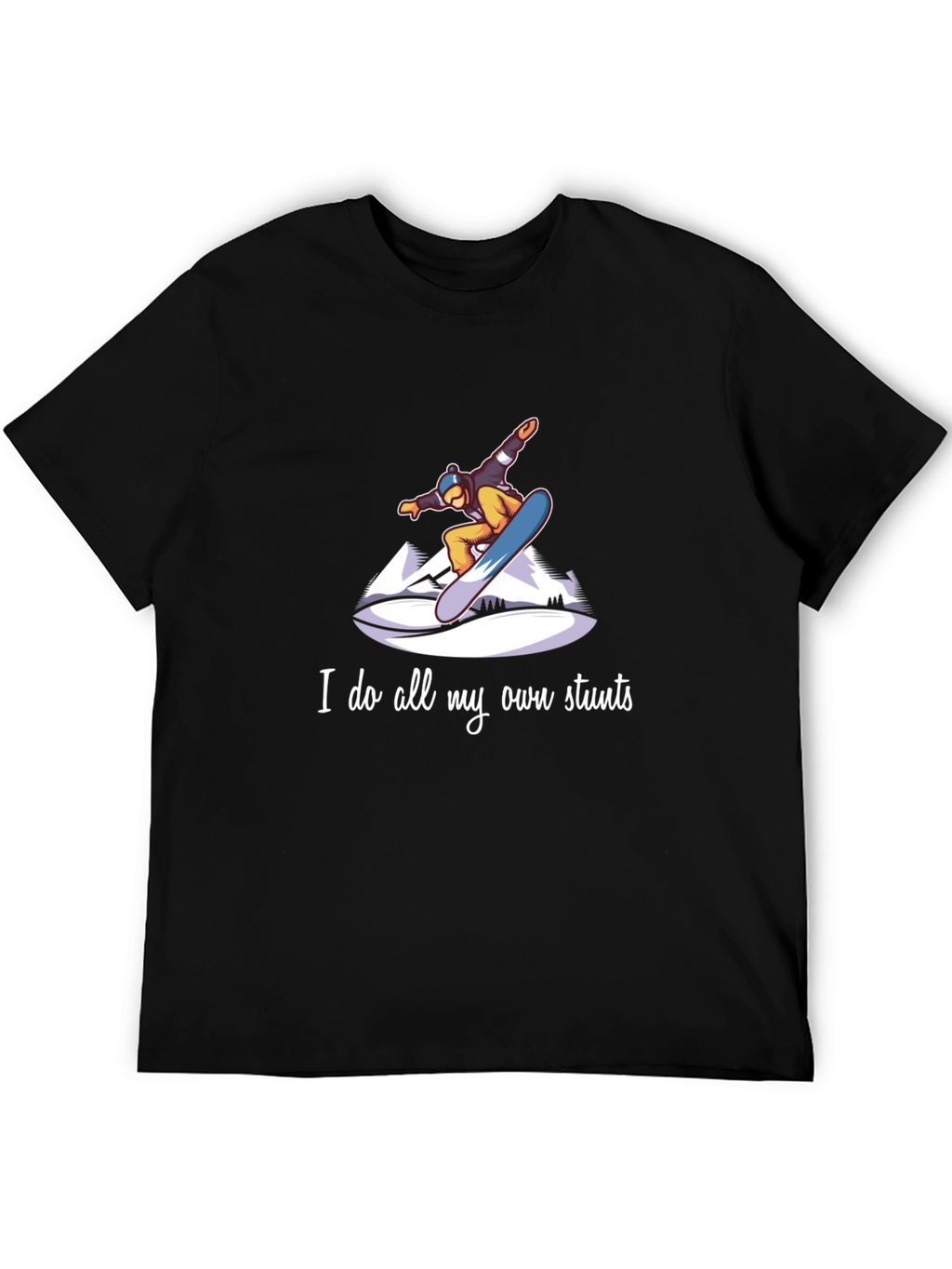 Snowboard Stunts T-Shirt - Unique Graphic Tee