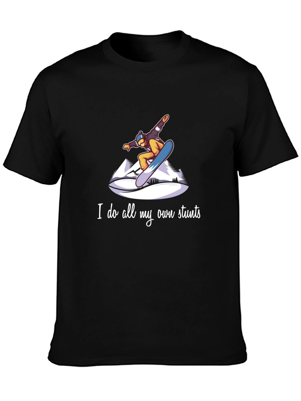 Snowboard Stunts T-Shirt - Unique Graphic Tee