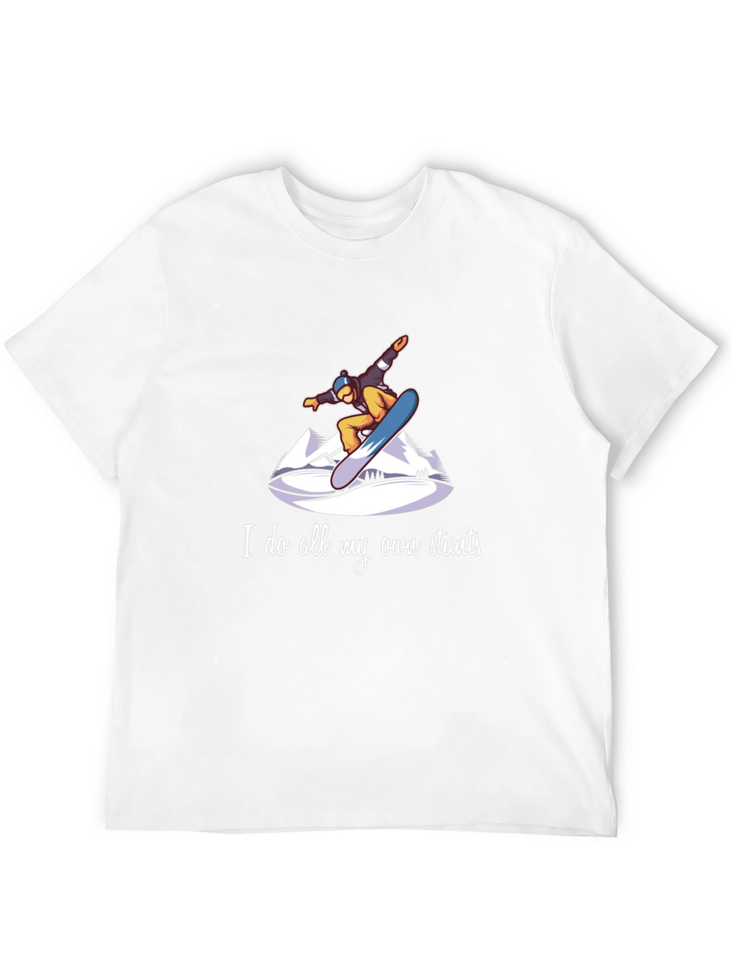 Snowboard Stunts T-Shirt - Unique Graphic Tee