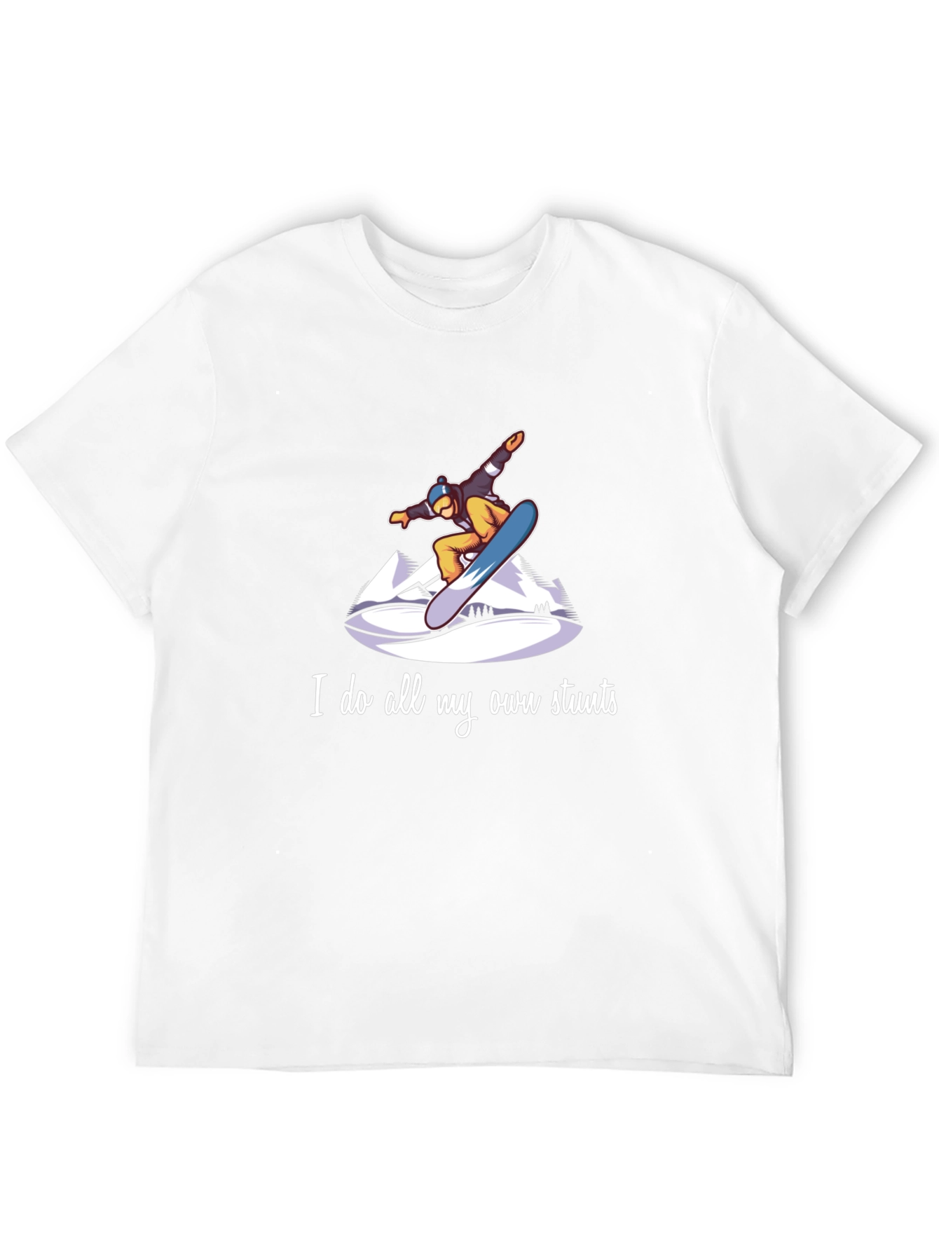 Snowboard Stunts T-Shirt - Unique Graphic Tee