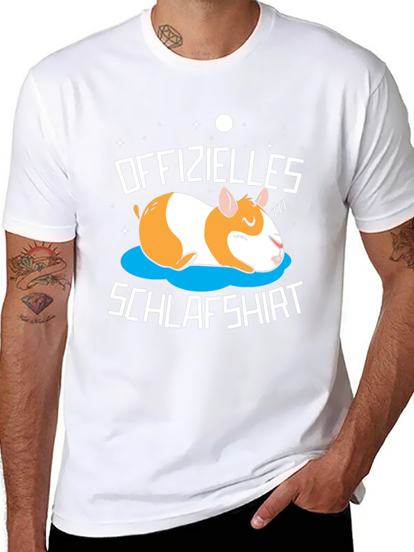 Official Sleeping Shirt Hamster Graphic Tee