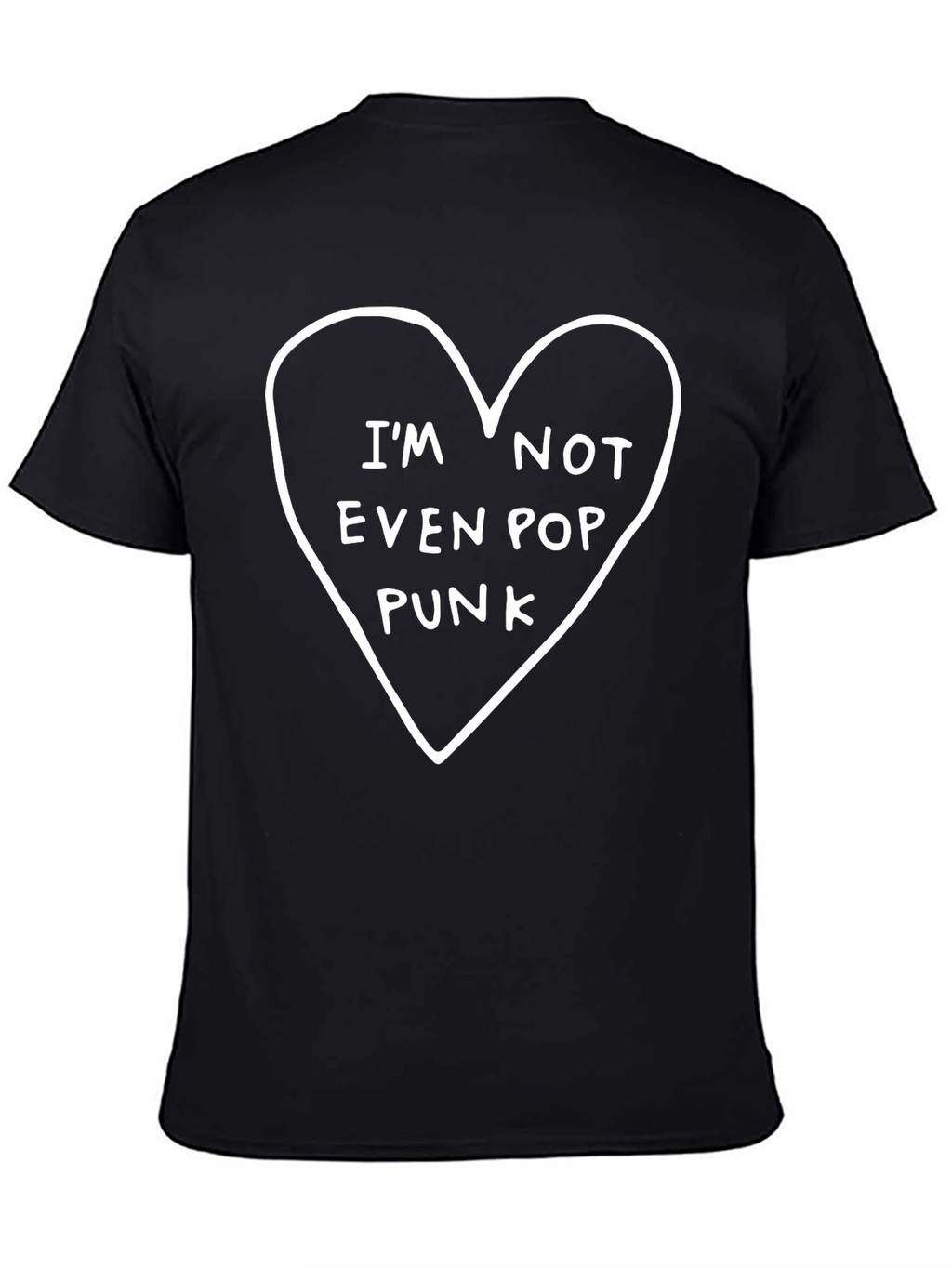 Im Not Even Pop Punk Black Graphic Tee