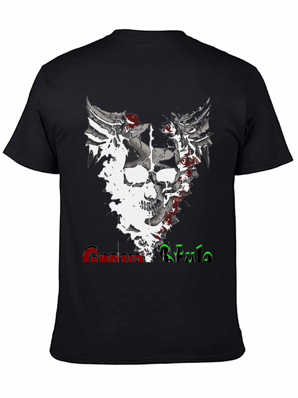 Skull Design Graphic Tee