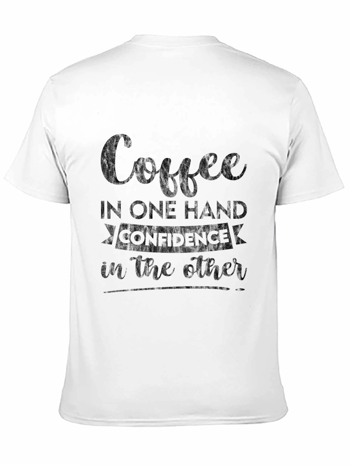 Coffee & Confidence Tee - Stylish Graphic T-Shirt