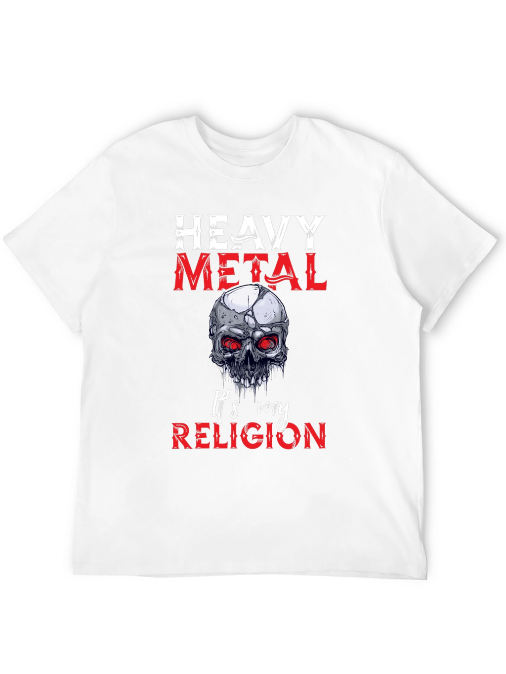 Heavy Metal Religion Skull Graphic Tee