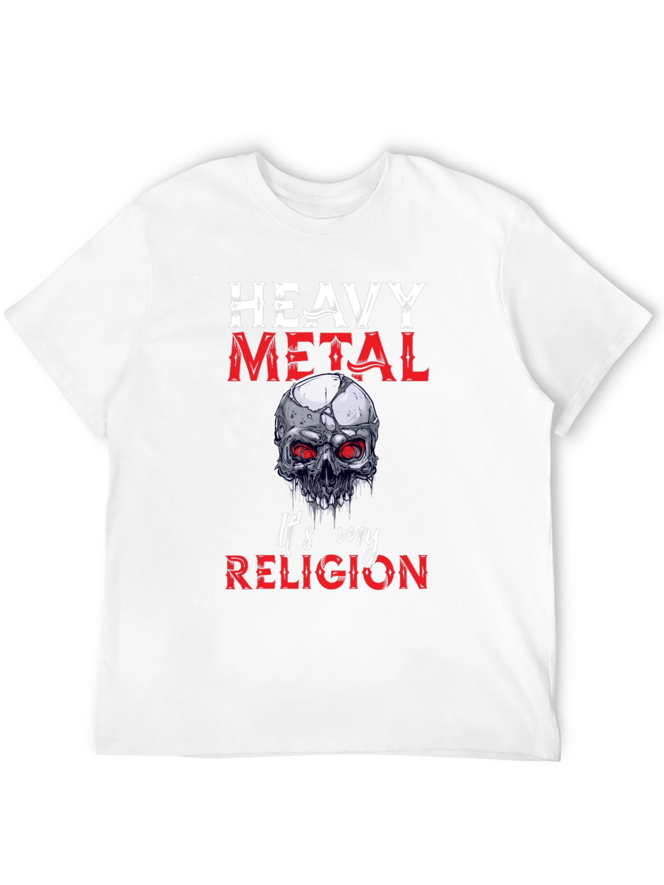 Heavy Metal Religion Skull Graphic Tee