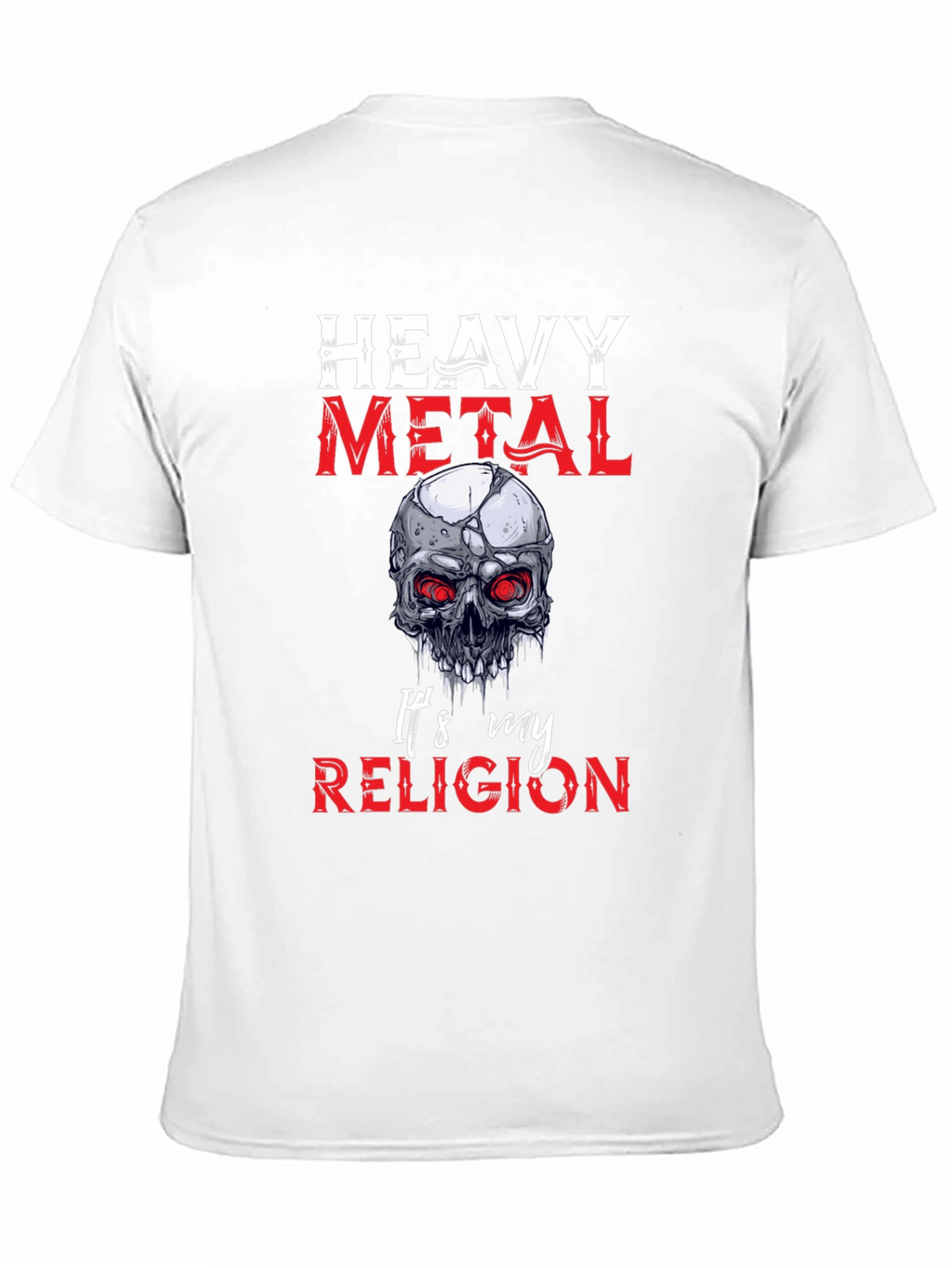 Heavy Metal Religion Skull Graphic Tee