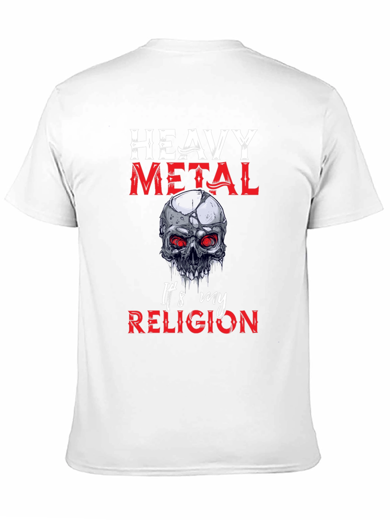Heavy Metal Religion Skull Graphic Tee