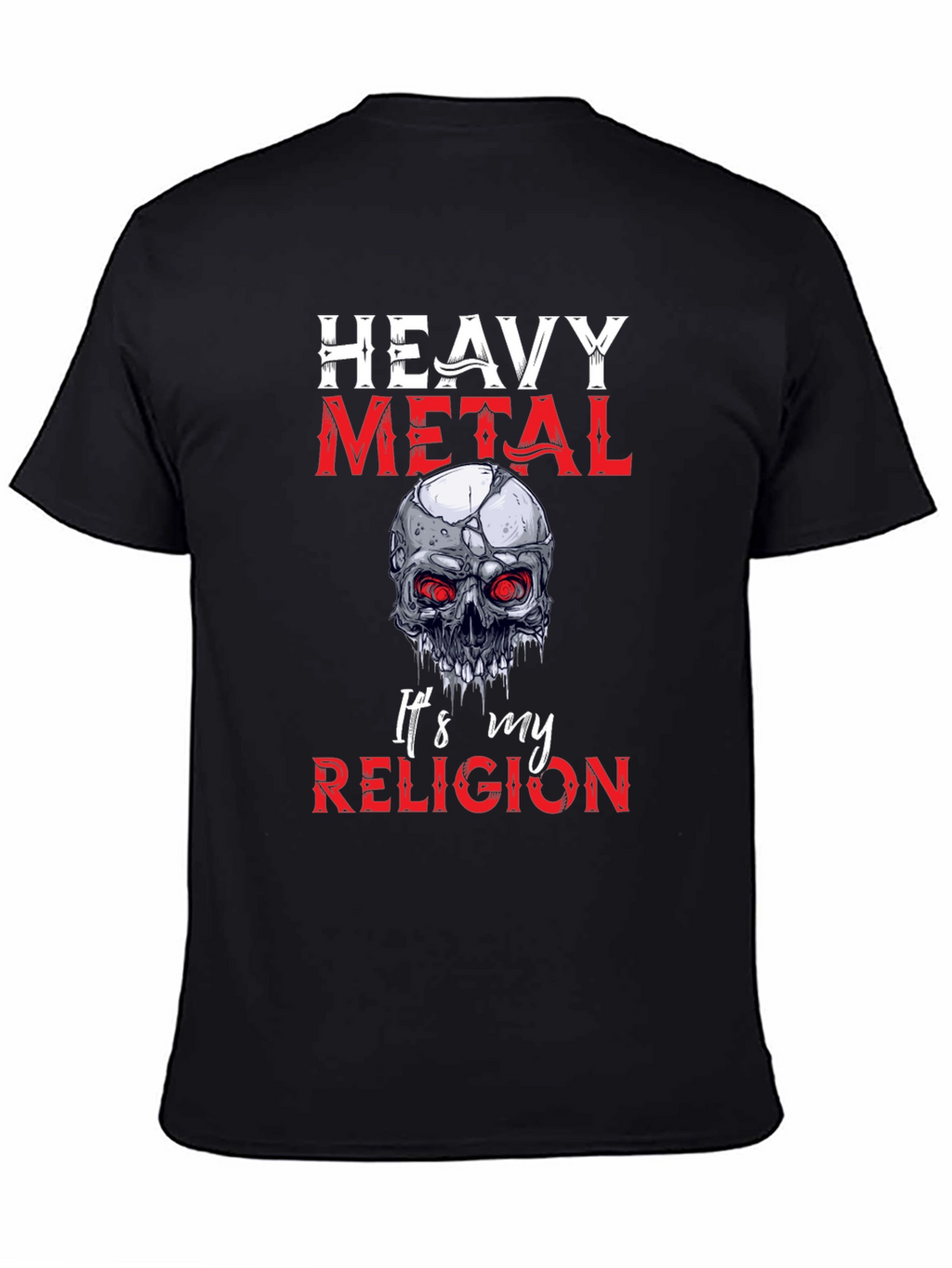 Heavy Metal Religion Skull Graphic Tee
