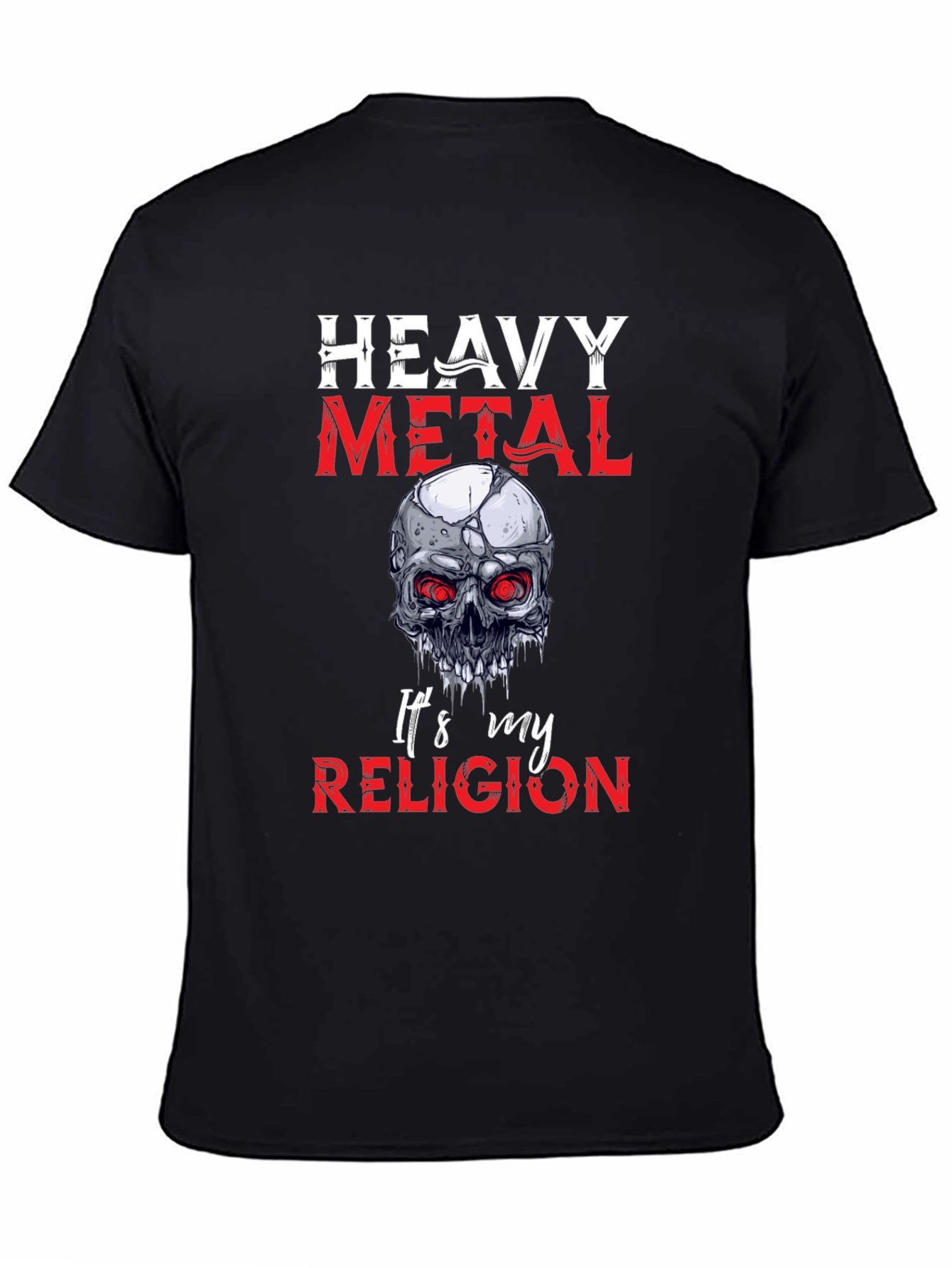 Heavy Metal Religion Skull Graphic Tee