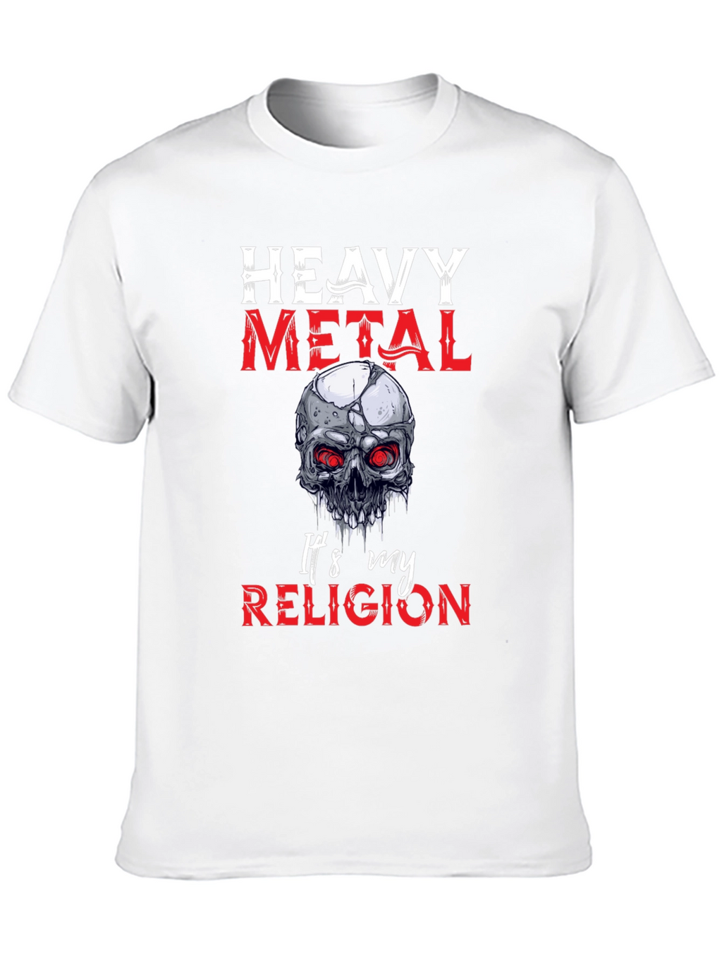 Heavy Metal Religion Skull Graphic Tee